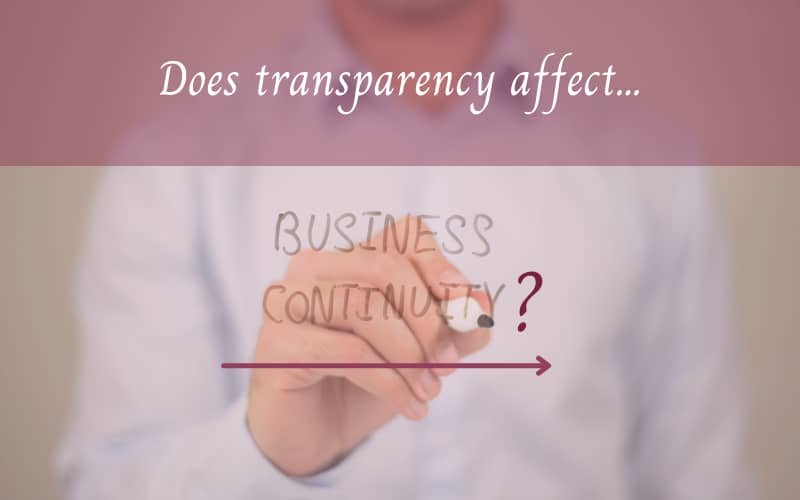 Transparency and business success together