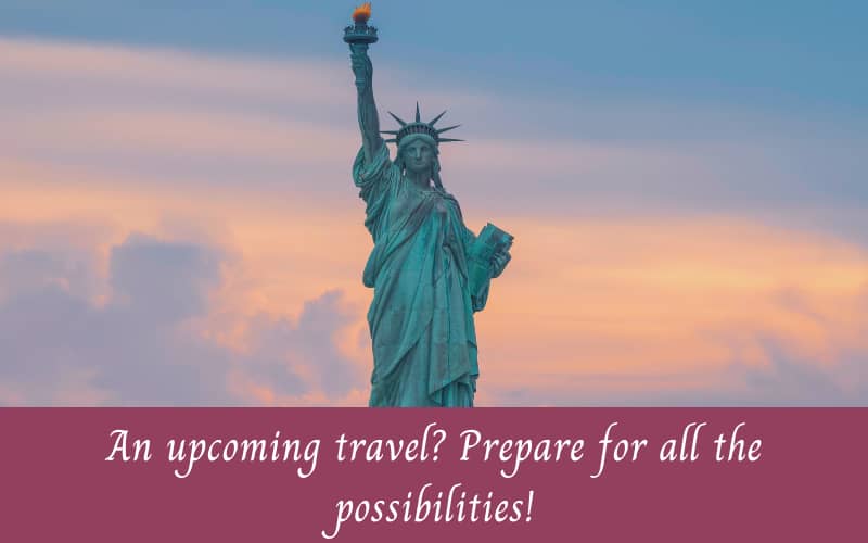 Statue of Liberty, travel preparation