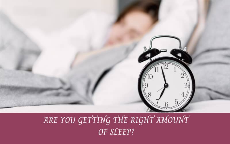 Alarm clock and right amount of sleep