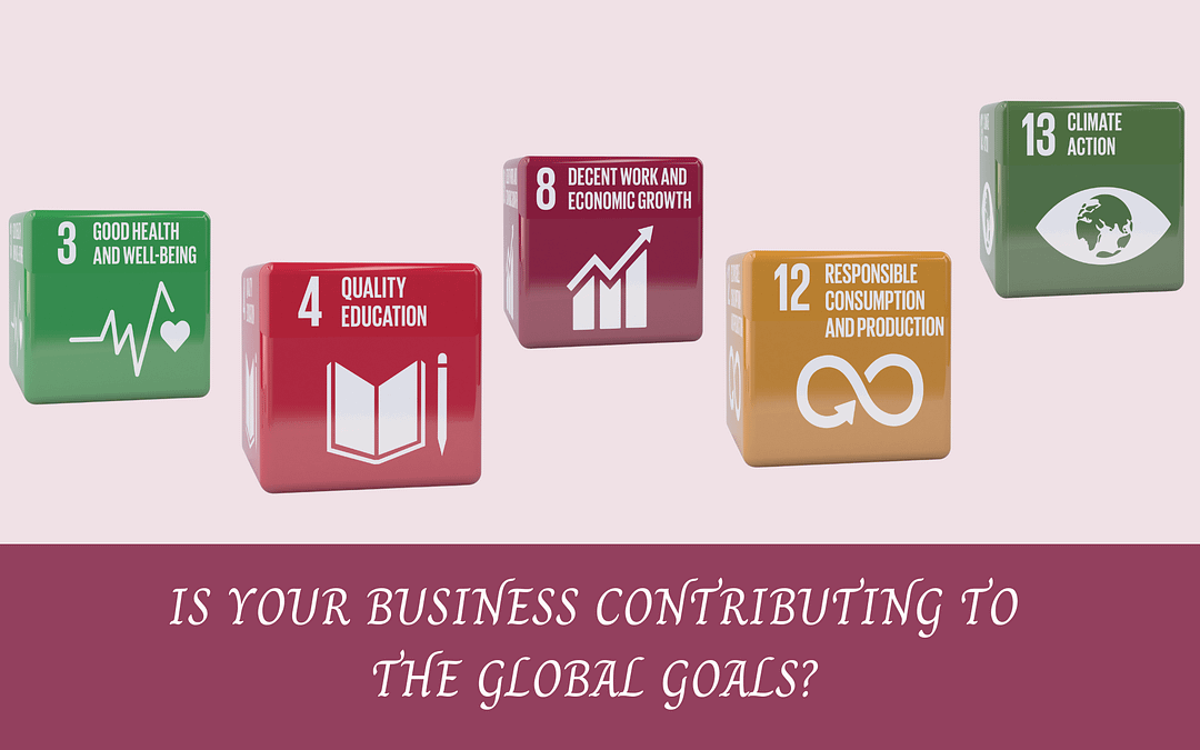 UNDP Global Goals #3, #4, #8, #12, and #13