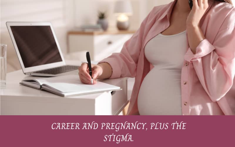 Working pregnant woman