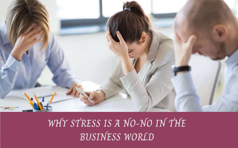 Leaders experiencing stress in business